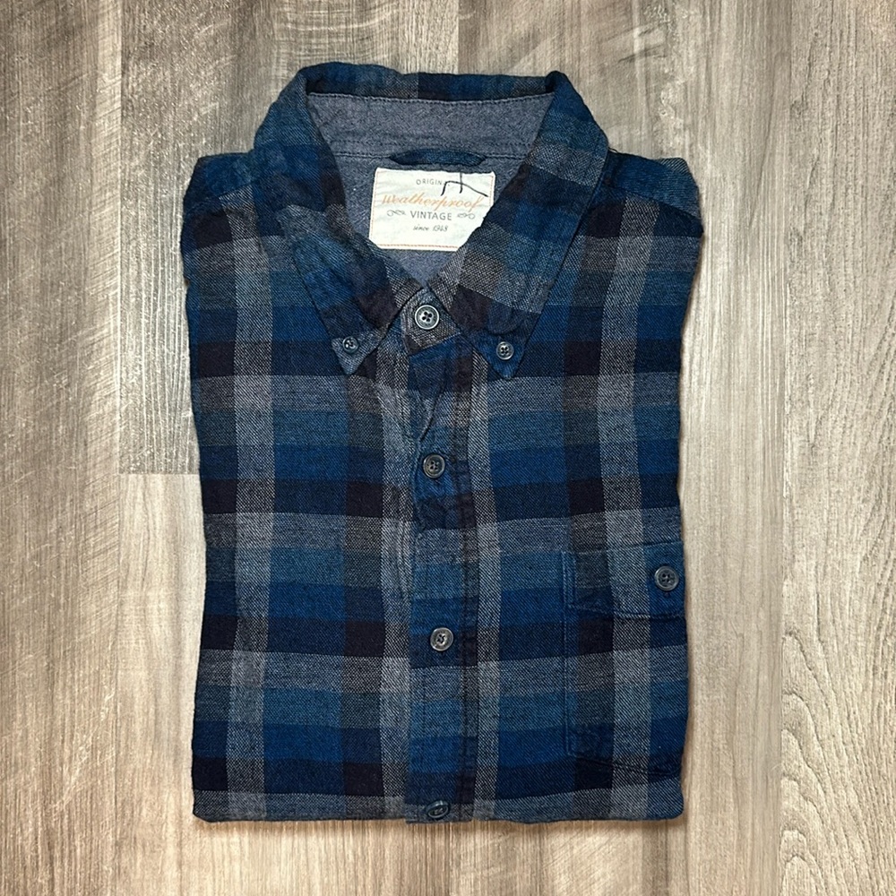 Weatherproof Vintage Flannel Long Sleeve Button Down Shirt - XL